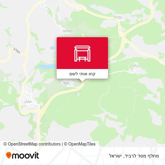 מפת מחלף מסד לרביד