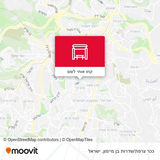 מפת ככר צרפת/שדרות בן מיימון
