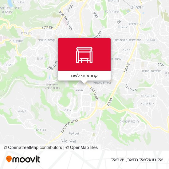 מפת אל טואל/אל מזאר