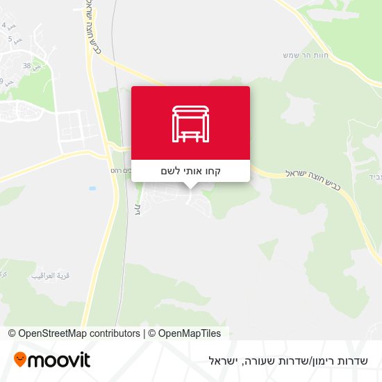מפת שדרות רימון/שדרות שעורה