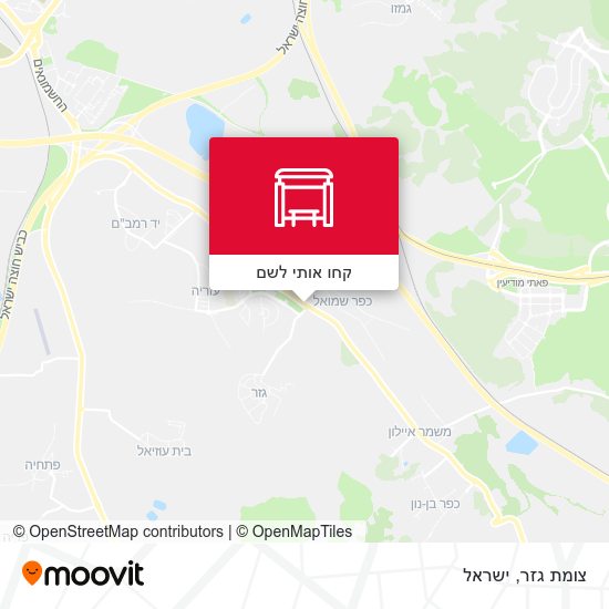 מפת צומת גזר