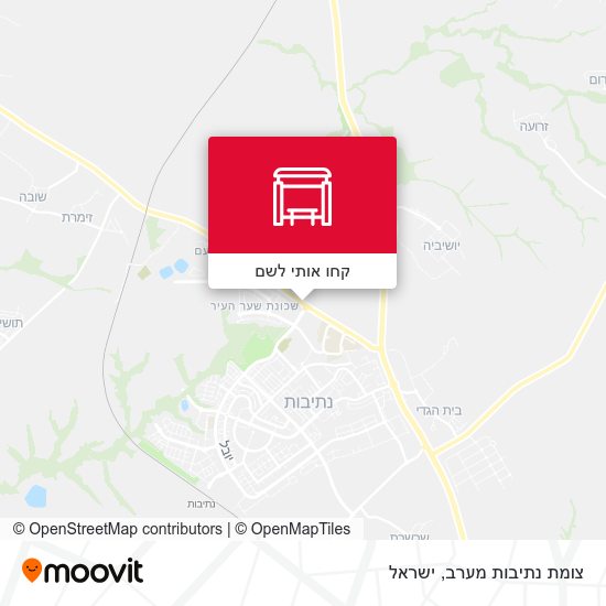 מפת צומת נתיבות מערב
