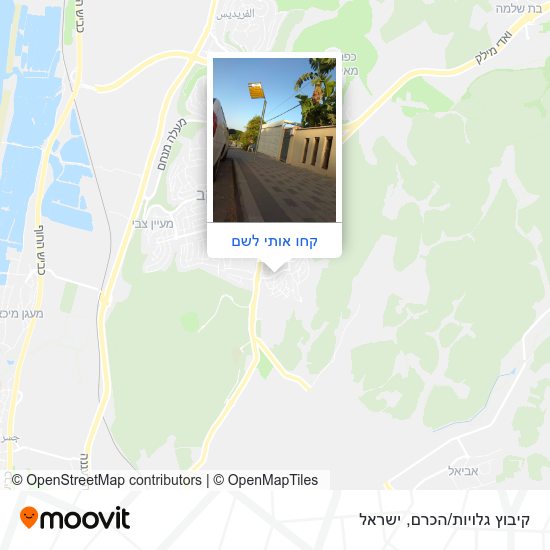 מפת קיבוץ גלויות/הכרם