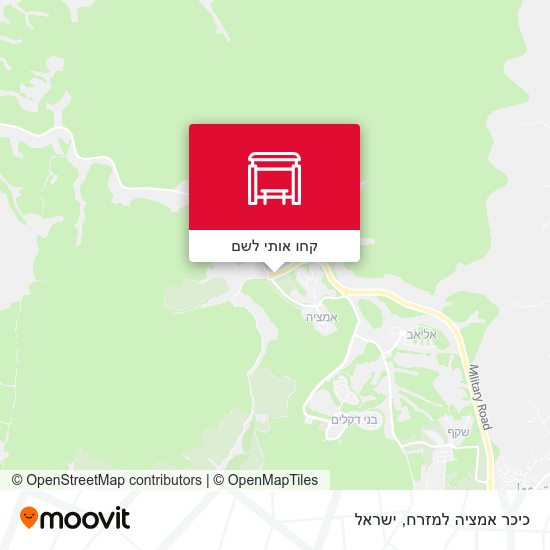 מפת כיכר אמציה למזרח