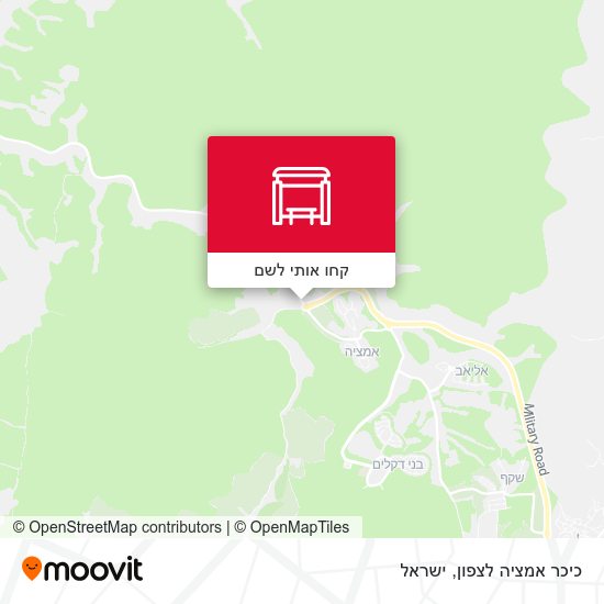 מפת כיכר אמציה לצפון