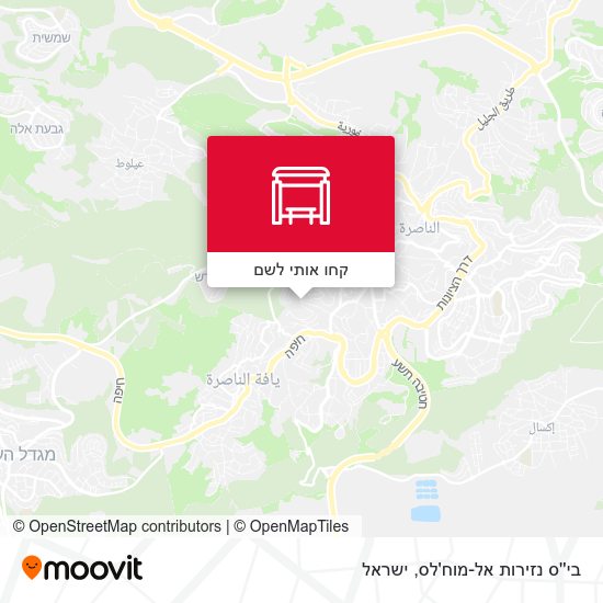 מפת בי''ס נזירות אל-מוח'לס