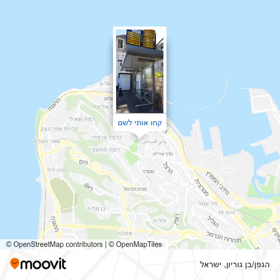 מפת הגפן/בן גוריון