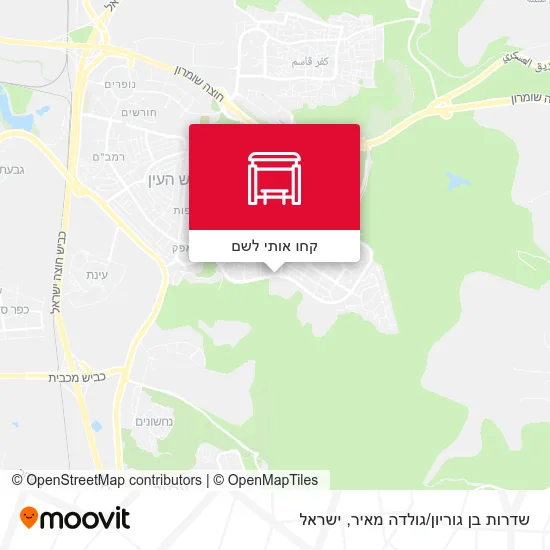 מפת שדרות בן גוריון/גולדה מאיר