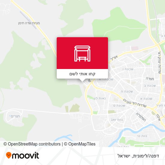 מפת דפנה/לימונית