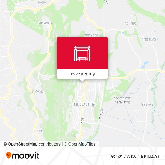 מפת הלבנון/הרי נפתלי