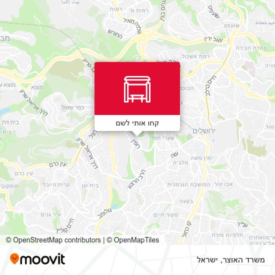 מפת משרד האוצר