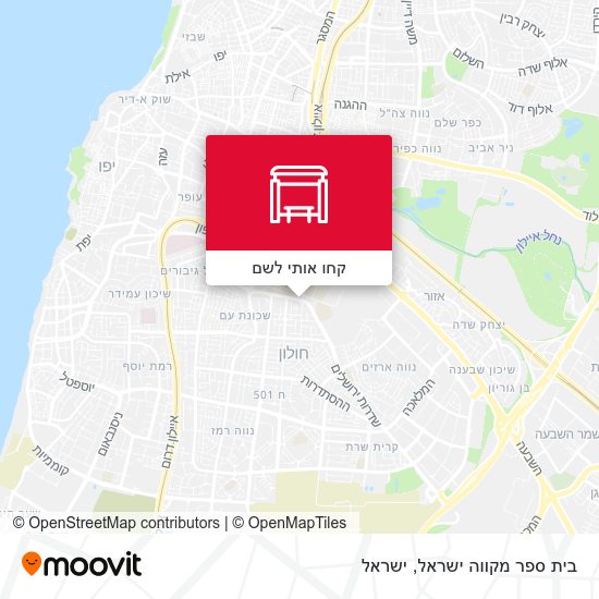 מפת בית ספר מקווה ישראל