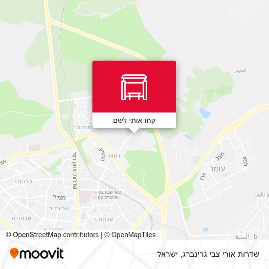 מפת שדרות אורי צבי גרינברג