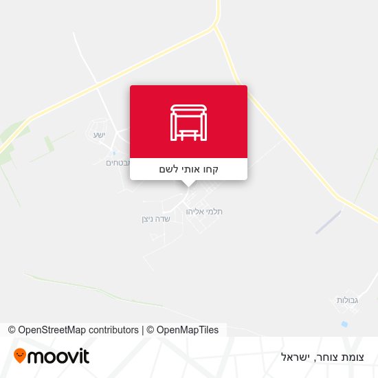 מפת צומת צוחר