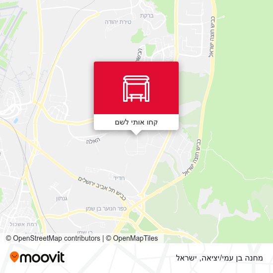 מפת מחנה בן עמי/יציאה