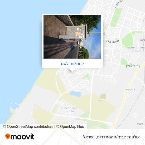 מפת אולפנת צביה/ההסתדרות
