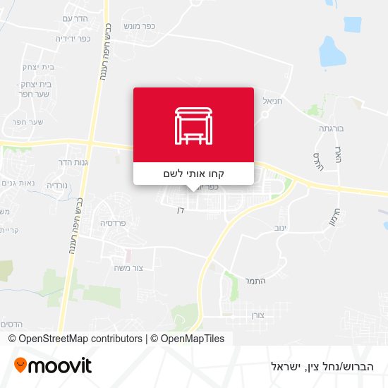 מפת הברוש/נחל צין