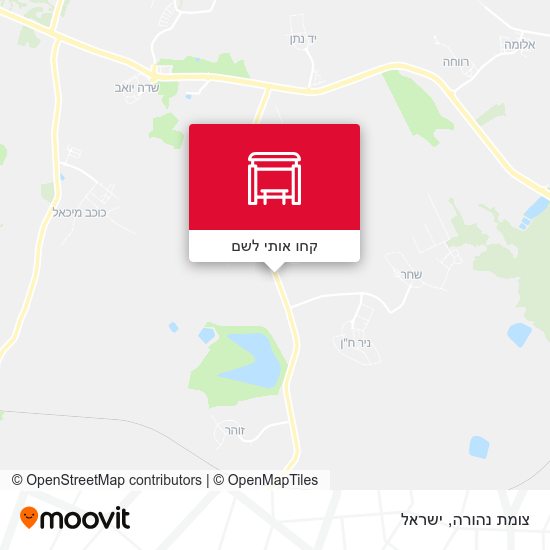 מפת צומת נהורה