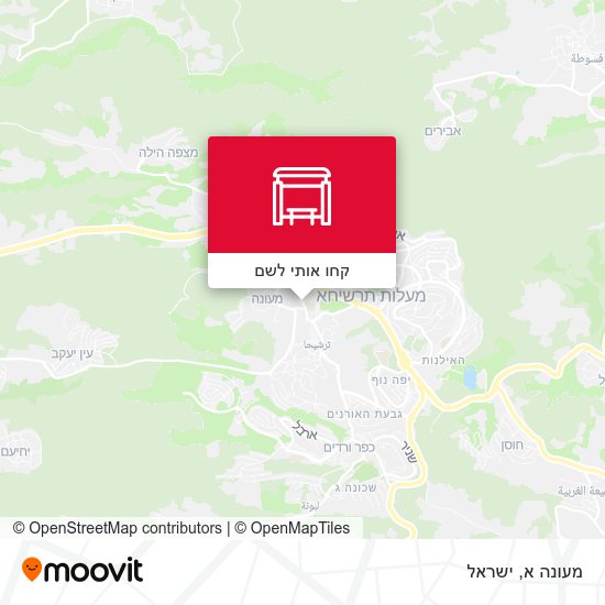 מפת מעונה א