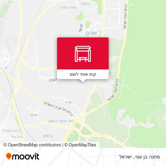 מפת מחנה בן עמי