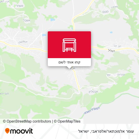 מפת עומר אלמוכתאר/אלפראבי