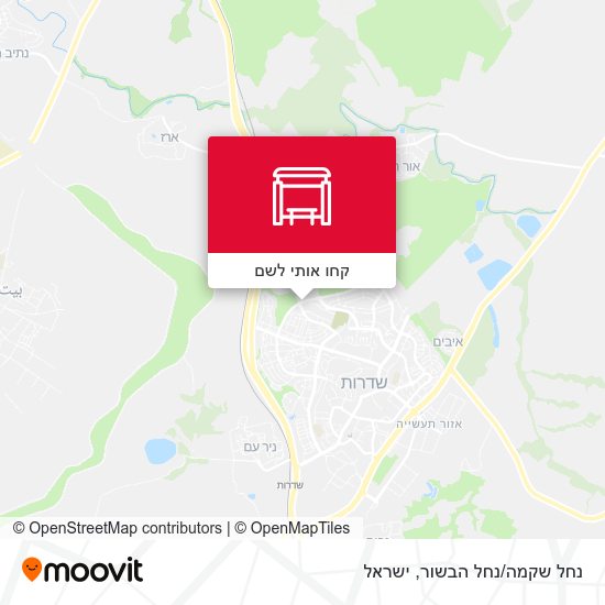 מפת נחל שקמה/נחל הבשור