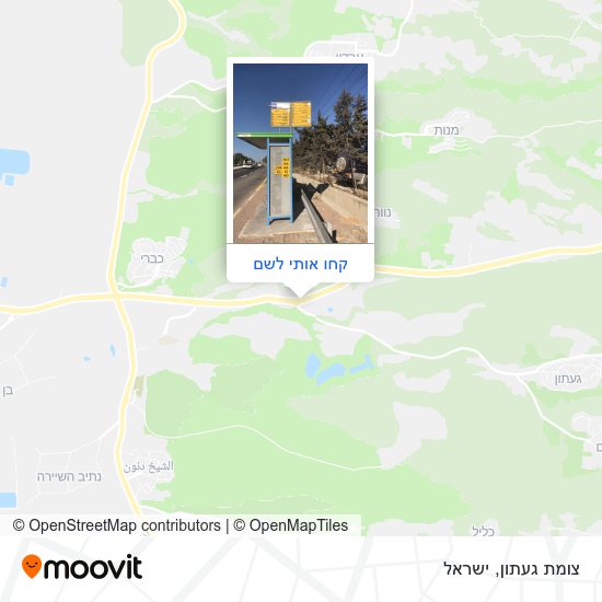 מפת צומת געתון