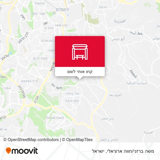 מפת משה ברזני/חווה ארציאלי
