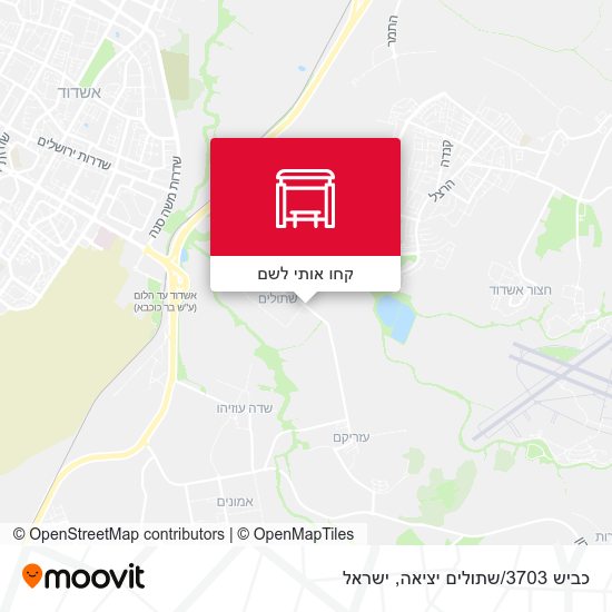 מפת כביש 3703/שתולים יציאה