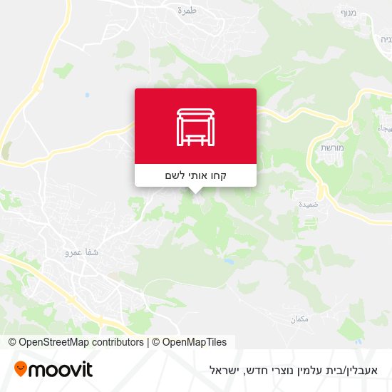 מפת אעבלין/בית עלמין נוצרי חדש