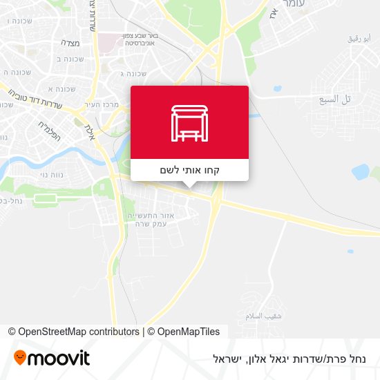 מפת נחל פרת/שדרות יגאל אלון
