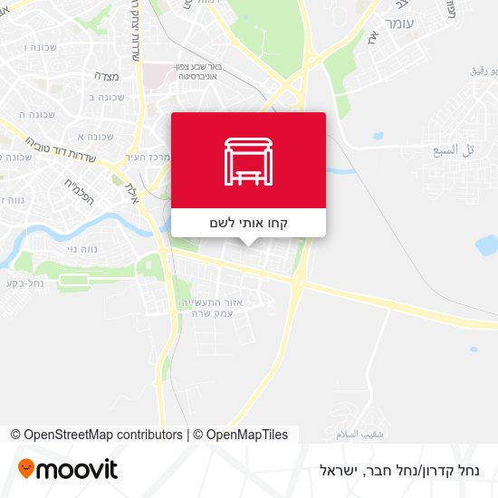 מפת נחל קדרון/נחל חבר