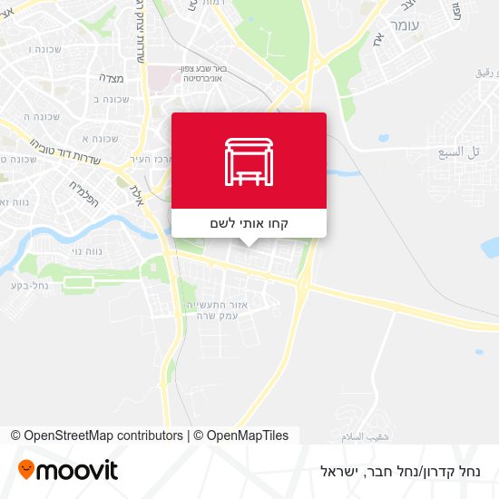 מפת נחל קדרון/נחל חבר
