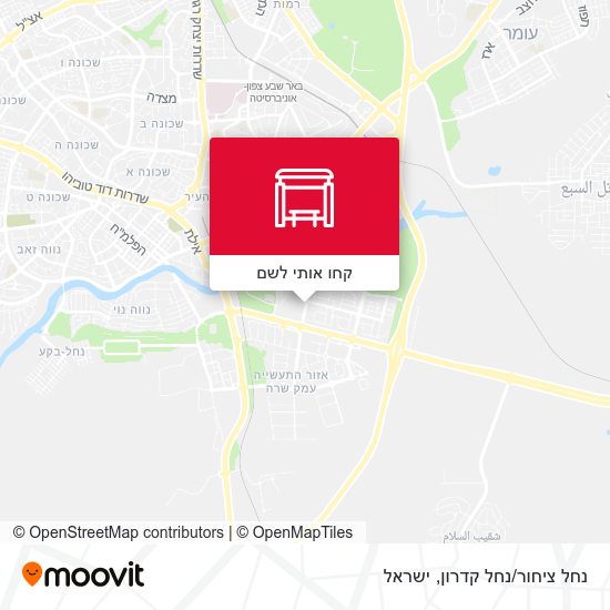 מפת נחל ציחור/נחל קדרון