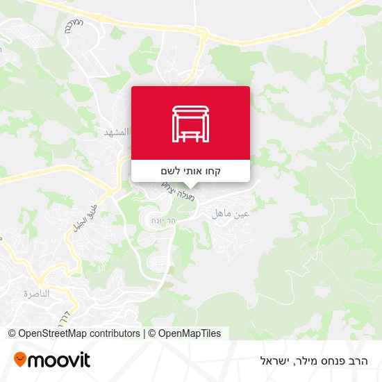 מפת הרב פנחס מילר