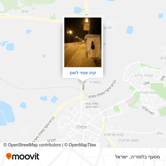 מפת מסעף בלפוריה