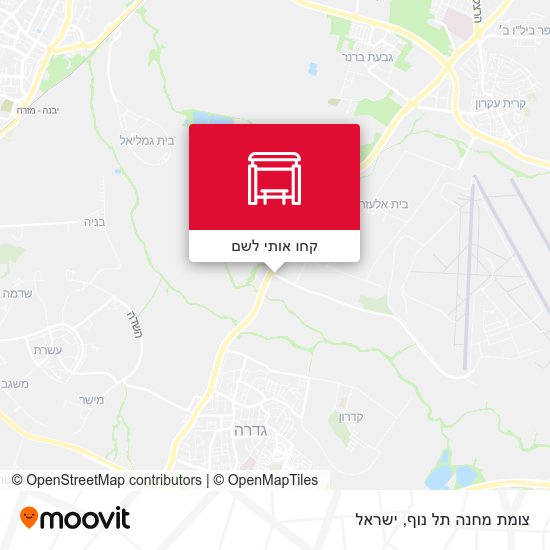 מפת צומת מחנה תל נוף
