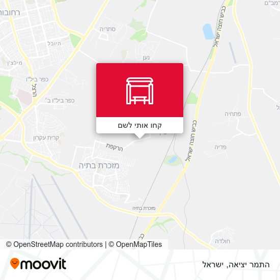 מפת התמר יציאה
