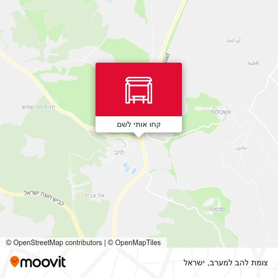 מפת צומת להב למערב