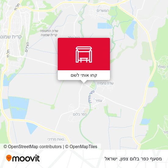מפת מסעף כפר בלום צפון