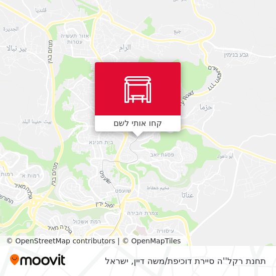 מפת תחנת רקל''ה סיירת דוכיפת / משה דיין