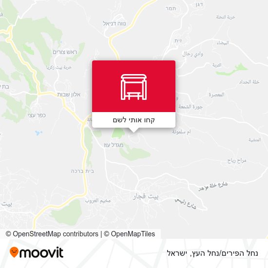 מפת נחל הפירים/נחל העץ