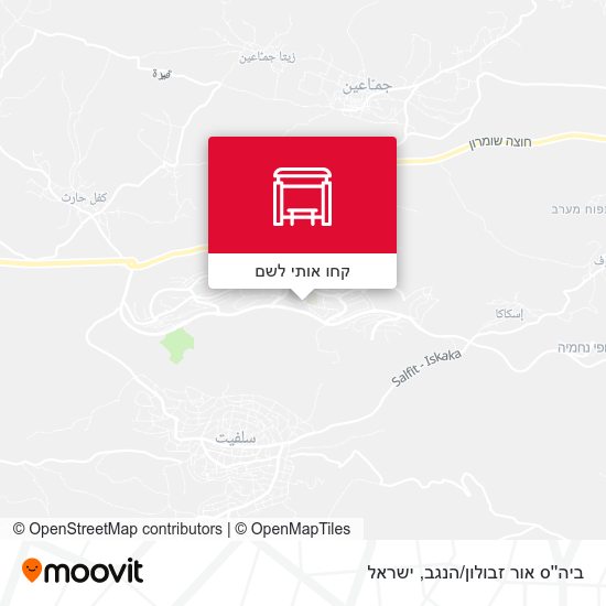 מפת ביה''ס אור זבולון/הנגב