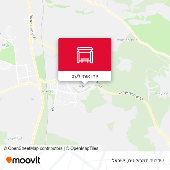 מפת שדרות תמר/לוטם