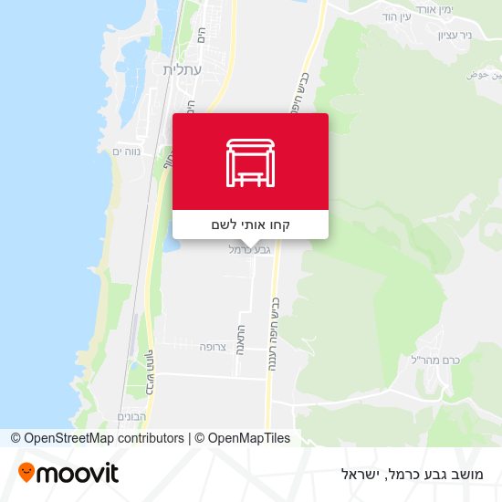 מפת מושב גבע כרמל