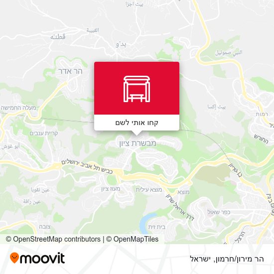 מפת הר מירון/חרמון