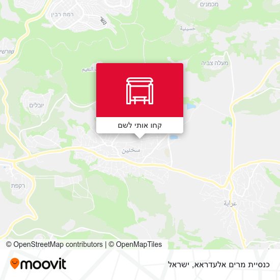 מפת כנסיית מרים אלעדראא