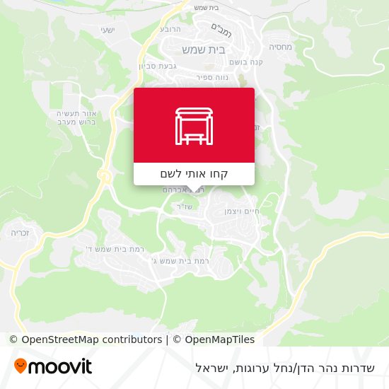 מפת שדרות נהר הדן/נחל ערוגות