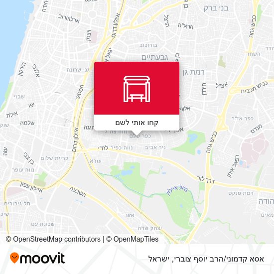 מפת אסא קדמוני/הרב יוסף צוברי