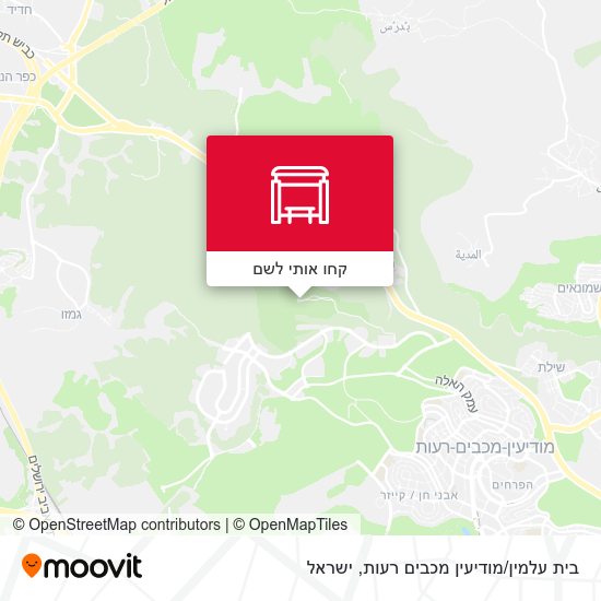 מפת בית עלמין/מודיעין מכבים רעות